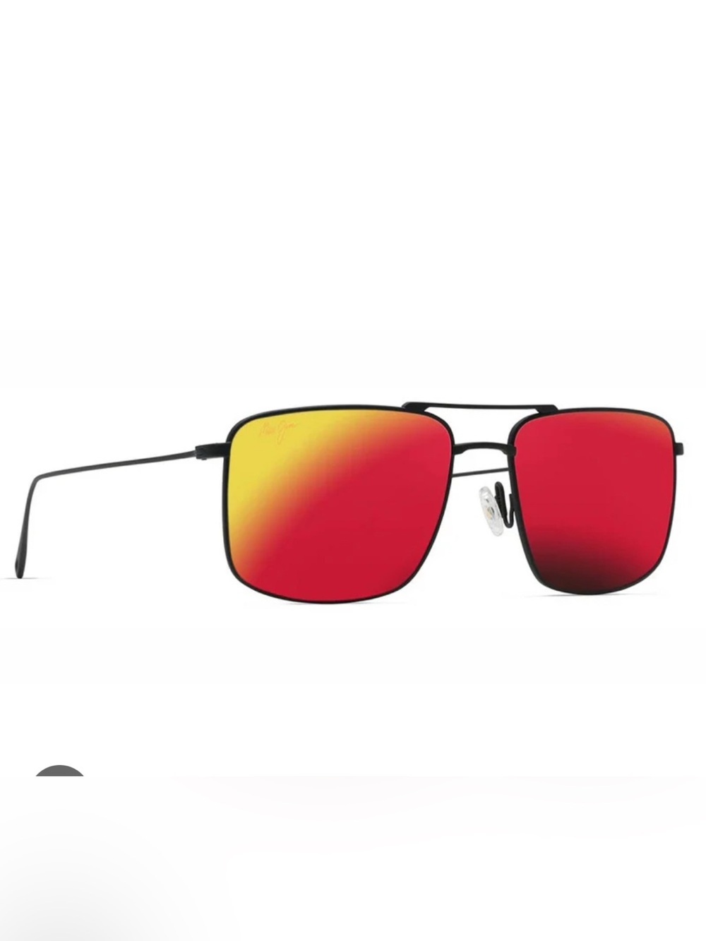 Maui Jim Aeko Titanium Sunglasses Lava /Black